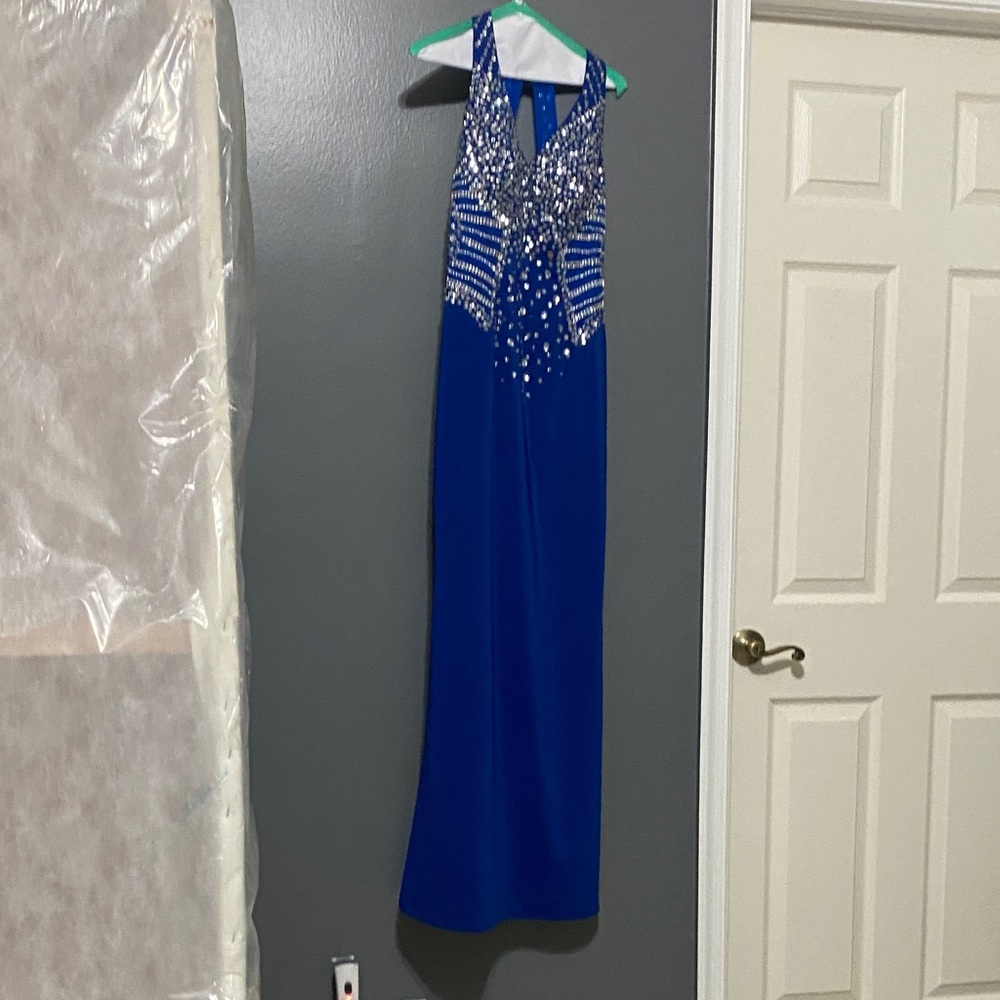Elegant Blue Evening Dress